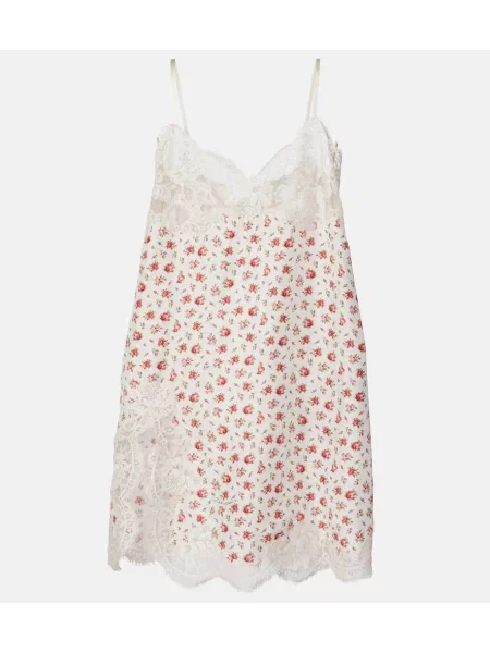 Rochie Dolce&gabbana de mătase de costum alb