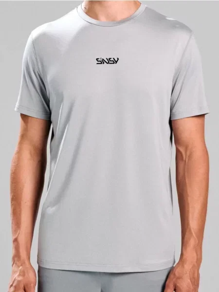 Sinsay Koszulka z napisem szary