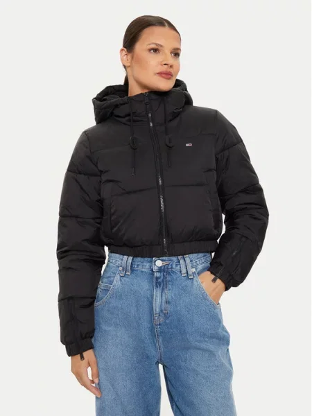 Zimní bunda Tommy Jeans černá
