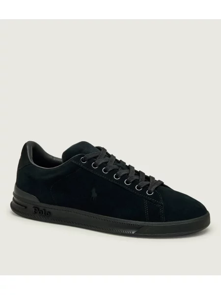 POLO RALPH LAUREN Sneakers Heritage Court III | piele întoarsă negru