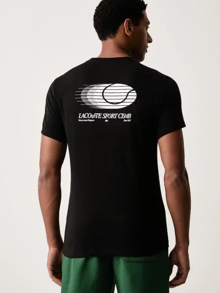 Lacoste tricou pentru bărbați cu negru