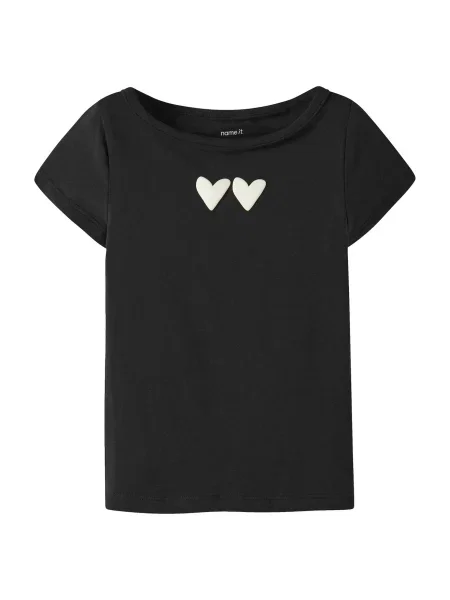 NAME IT Tricou NKFLimo negru alb