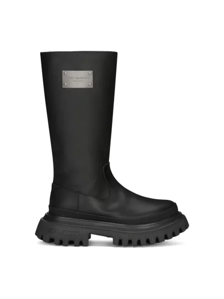 Botki dziecięce Dolce And Gabbana czarne