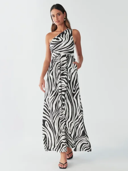 BWLDR Rochie LEYLA negru alb