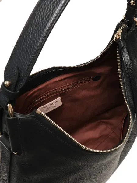 Geanta de piele Coccinelle din piele negru