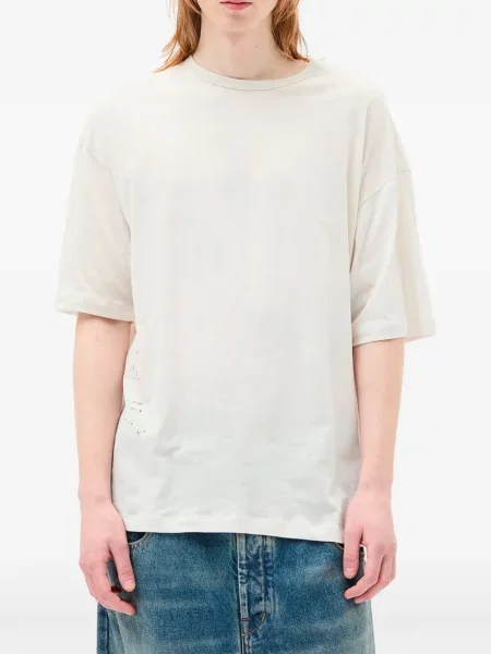 Tricou Ann Demeulemeester cu imagine alb