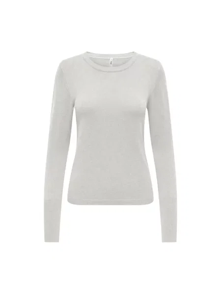 Dzianinowy sweter Only biały