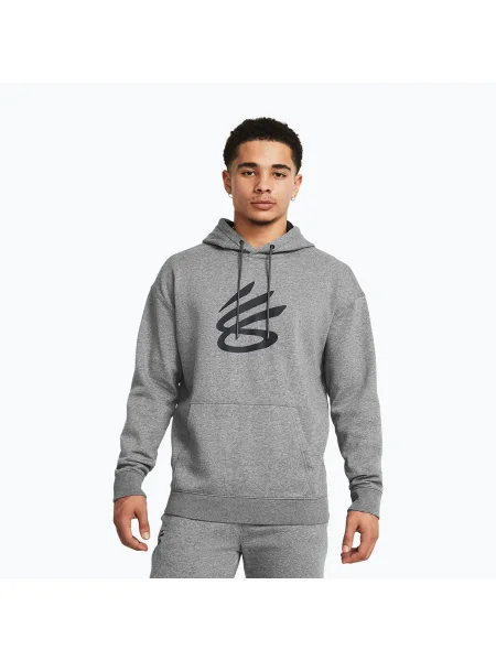 Pánska mikina Under Armour Curry Splash Hoodie castlerock/black čierna