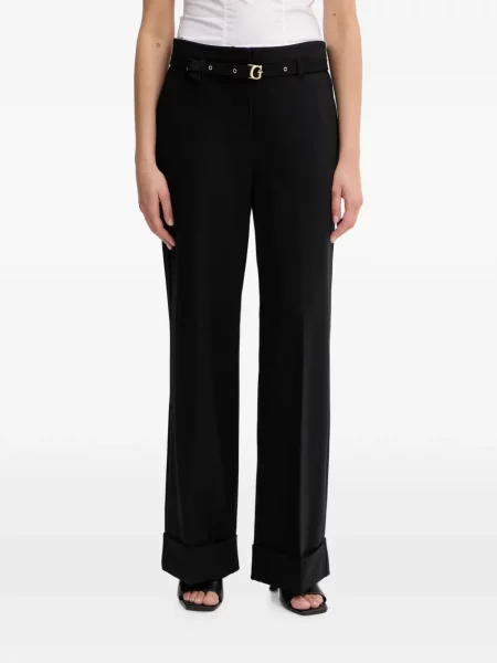 Cu centură pantaloni Guess negru