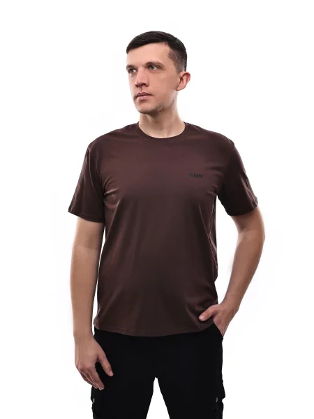 Футболка STREAM темно-коричневий віскоза/поліестер коричнева