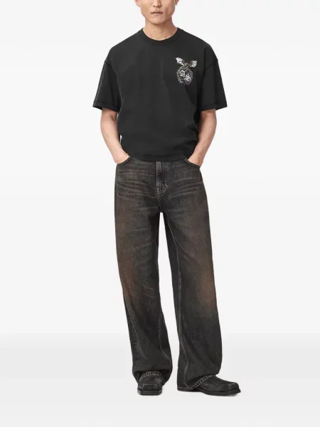 Tricou Allsaints cu imagine negru