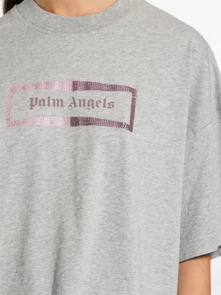 Tricou Palm Angels cu tepi gri