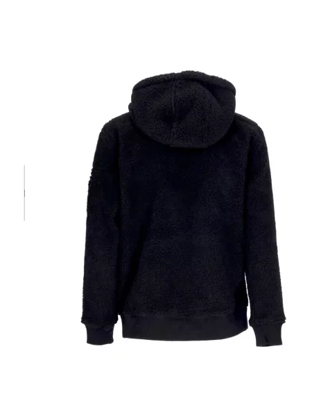 Bluza z kapturem Alpha Industries typu teddy czarna