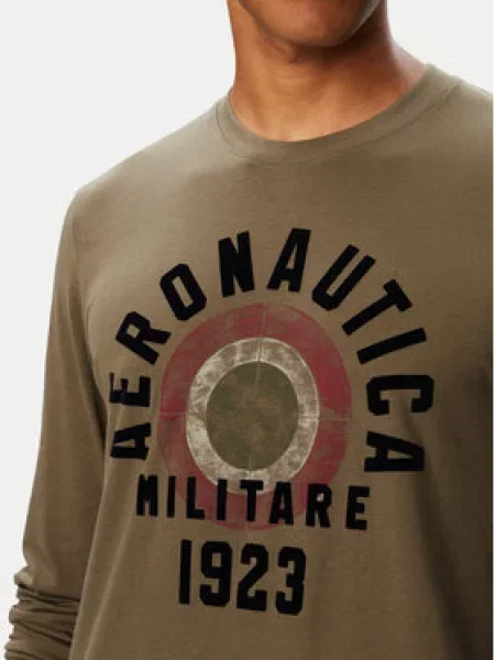 Aeronautica Militare Marškinėliai ilgomis rankovėmis Chaki