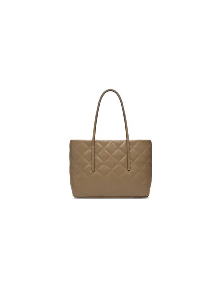 Calvin Klein Kabelka Quilted Small Tote béžová