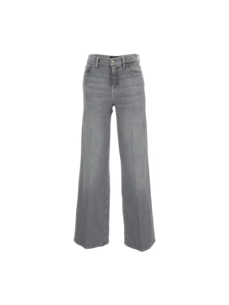 Szerokie jeansy 7 For All Mankind szare