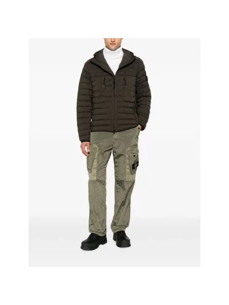 Kurtka puchowa Stone Island z kamieniami zielona