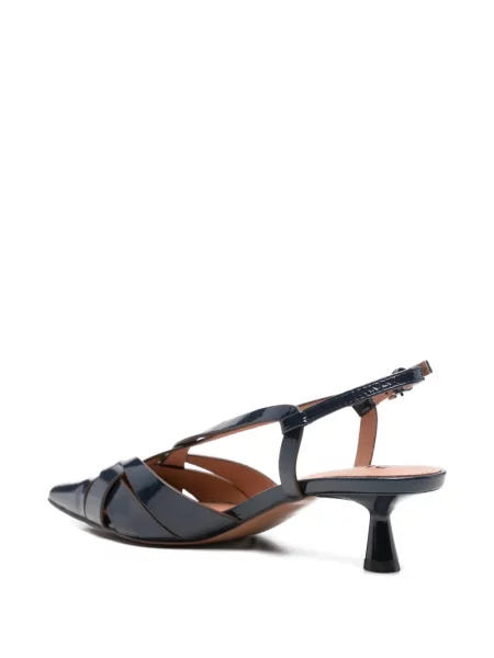 Papuci tip mules Bibi Lou din piele albastru