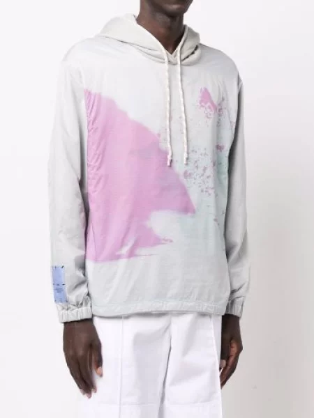 Bluza z kapturem Mcq z nadrukiem w abstrakcyjne wzory