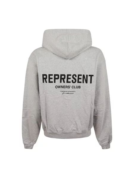 Bluza z kapturem Represent szara