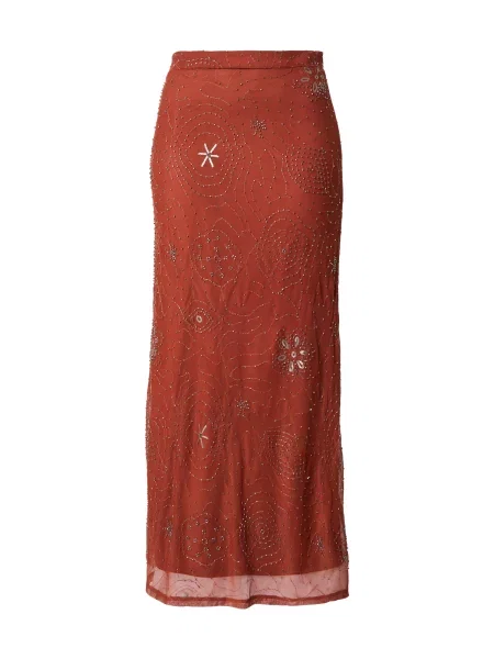 VERO MODA Fustă VMCara ruginiu / argintiu maro