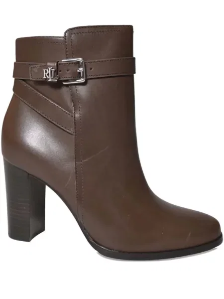 Botine Lauren Ralph Lauren cu cataramă maro