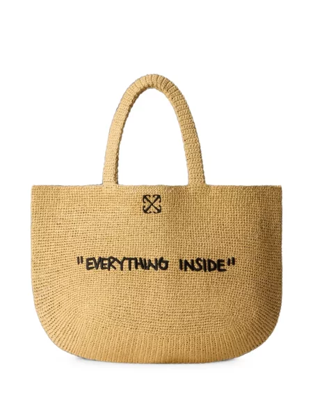 Geantă shopper Off-white alb