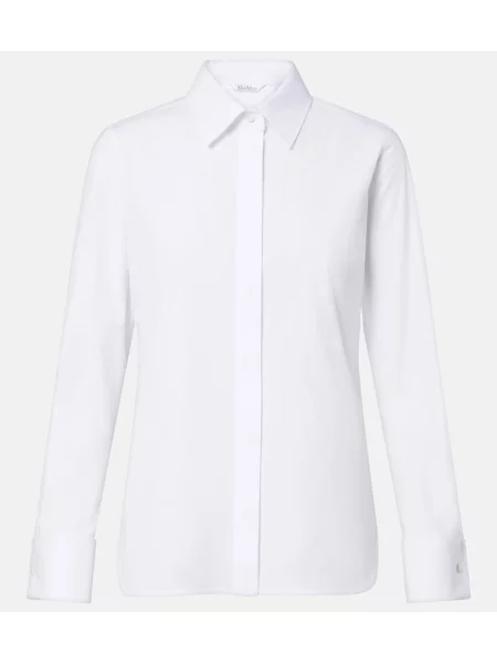 Cămașă Max Mara din poplin alb
