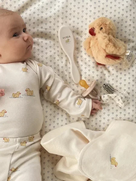 Fanga Fontana боді для немовлят з бавовною BELLO LS BODY OCS