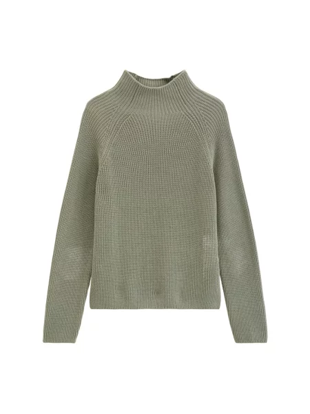 Sweter z czystej bawełny o kroju regular fit Marc O'polo zielony