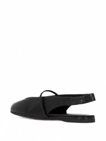 Balerini Miu Miu din piele slingback negru