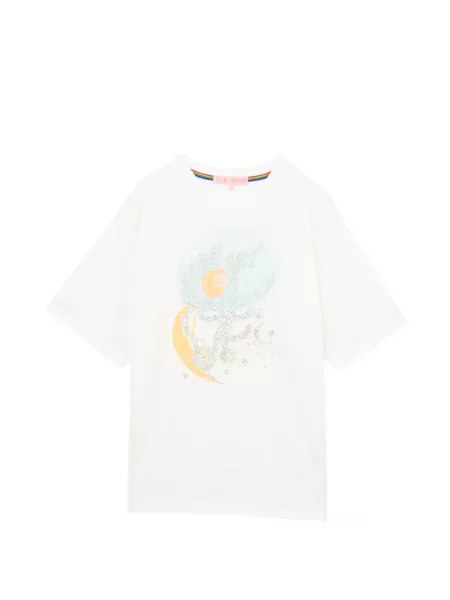 Tricou Tsumori Chisato cu paiete alb