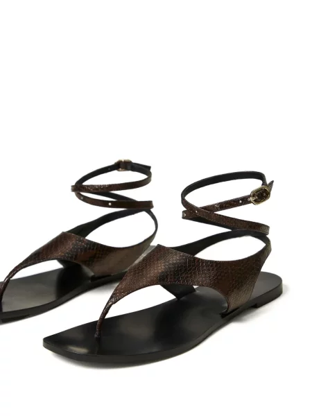 Sandale Twinset fără toc maro