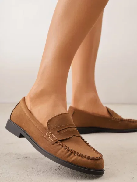 Mocasini Astanie maro