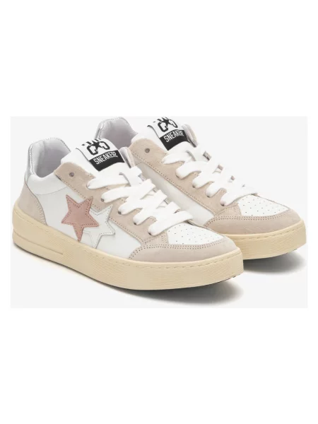 Sneakersy 2star zamszowe białe
