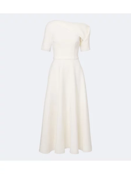 Cu centură rochie midi Safiyaa alb