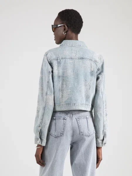 GUESS Prechodná bunda BILLIE denim modrá