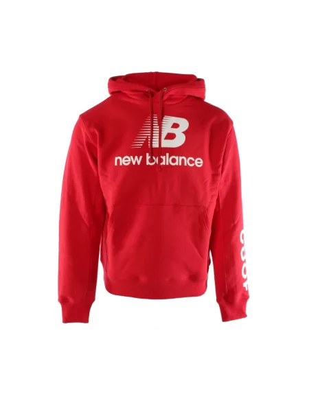 Bluza z kapturem New Balance czerwona