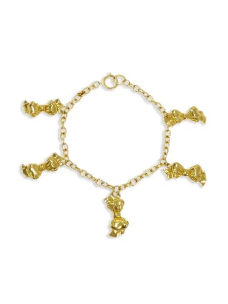 Náhrdelník Chanel Pre-owned s mašlí zlatý