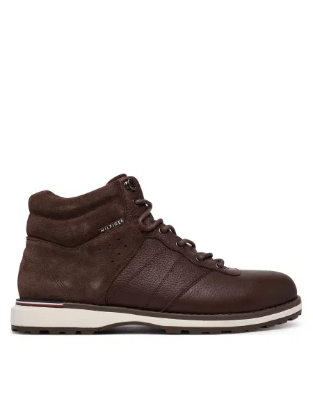 Зимни обувки Tommy Hilfiger Corporate Outdoor Warm Lth Boot кафяв
