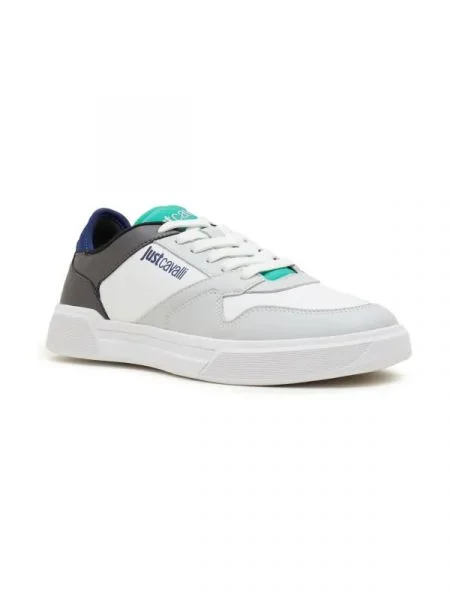 Just Cavalli De piele sneakers alb