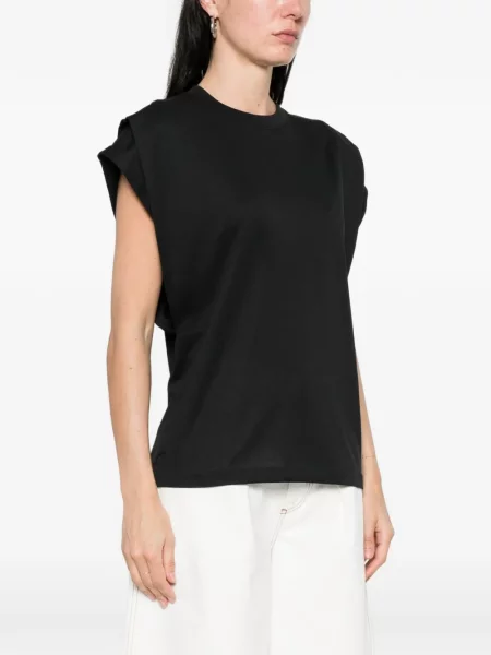 Tricou Jacquemus cu decolteu rotund negru