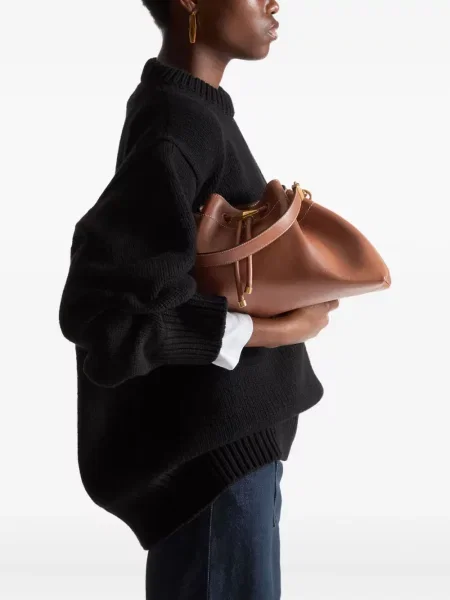 Geanta de piele Jimmy Choo din piele maro