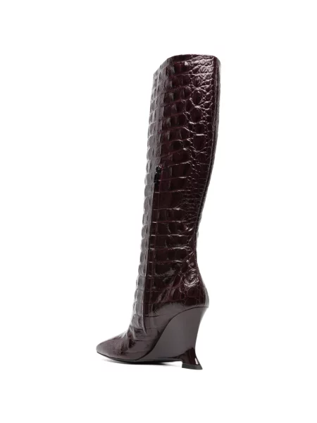 Botine Balmain cu pană maro