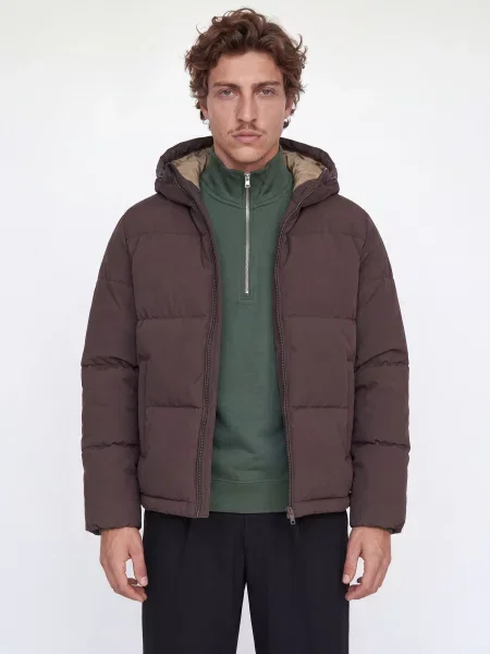 Зимова куртка JACK & JONES GALAXY PUFFER JACKET коричневий