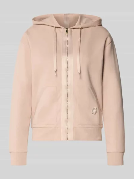 Bluza rozpinana o kroju regular fit z mieszanki bawełny model ‘SHINY B’ Boss beżowa