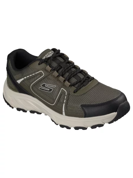 SKECHERS Pantofi Hillcrest Sabbaday Falls oliv / negru alb