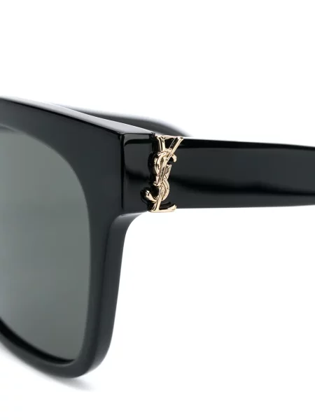 Velké sluneční brýle Saint Laurent Eyewear černé