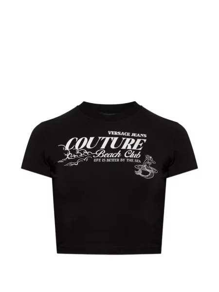 Top Versace Jeans Couture negru