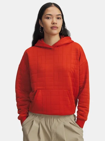 Bluza z kapturem Under Armour czerwona